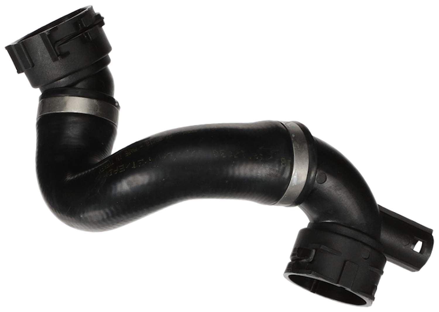 Furtun Intercooler Dreapta (Inferior, diametru 46mm, lungime 343mm, negru) potrivit BMW 1 (E82), 1 (E87), 3 (E90), 3 (E91), 3 (E92) 2.0 2.5 3.0