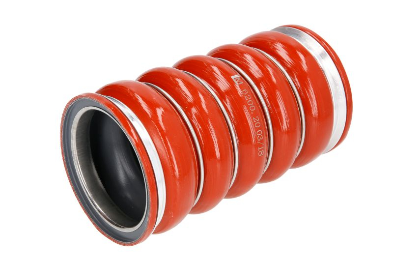 Furtun Intercooler (Partea de admisie, 81mm 98mmx185mm, rosu, siliciu) potrivit SCANIA 4, 4 BUS, G I, P I, P,G,R,T, R I, T DC11.01-OSC11.03 dupa 1995
