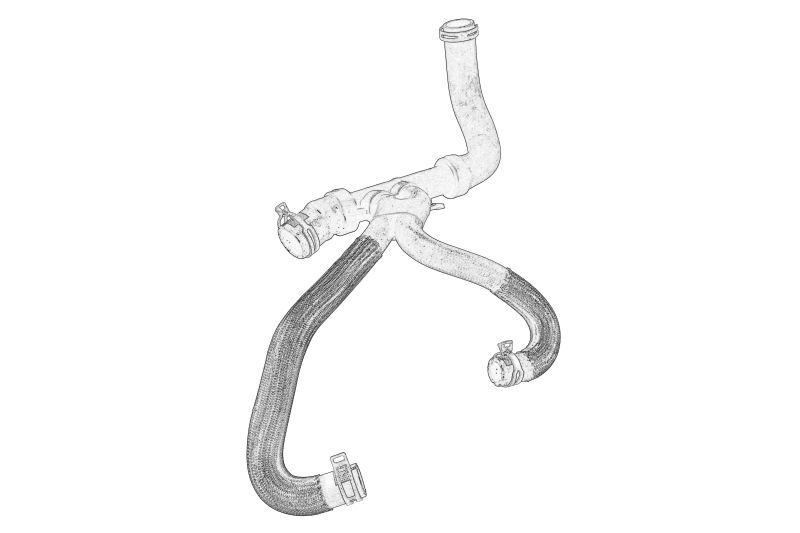 Furtun radiator Inferior Stanga potrivit NISSAN NV300; OPEL VIVARO B; RENAULT TRAFIC III 1.6D dupa 2014 (necesita verificare VIN)