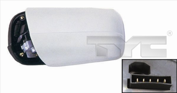 Oglinda laterala Dreapta electric, convexa, cu incalzire, albastru, captuseala potrivit MERCEDES C W202, C T-MODEL S202, E W210, E T-MODEL S210, S