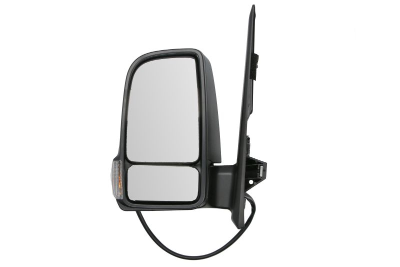 Oglinda laterala Dreapta (electric, convexa, cu incalzire, mic de statura, pliabil electric, cu indicator, bec w16w) potrivit MERCEDES SPRINTER 907