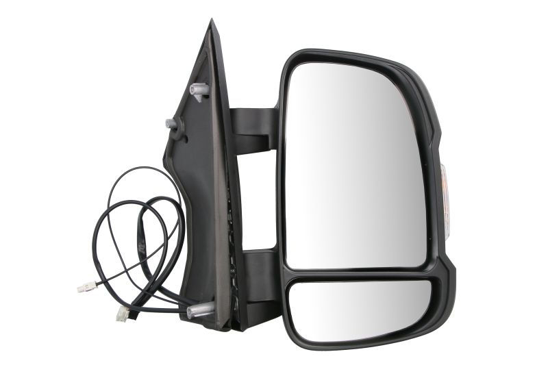 Oglinda laterala Dreapta (electric, convexa, cu incalzire, pliabil electric, cu indicator, antena) potrivit FIAT DUCATO; OPEL MOVANO C; PEUGEOT BOXER