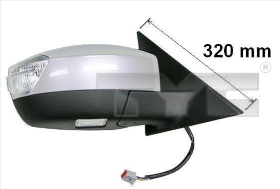 Oglinda laterala Stanga electric, asferice, incalzita, captuseala, pliabil electric potrivit FORD S-MAX