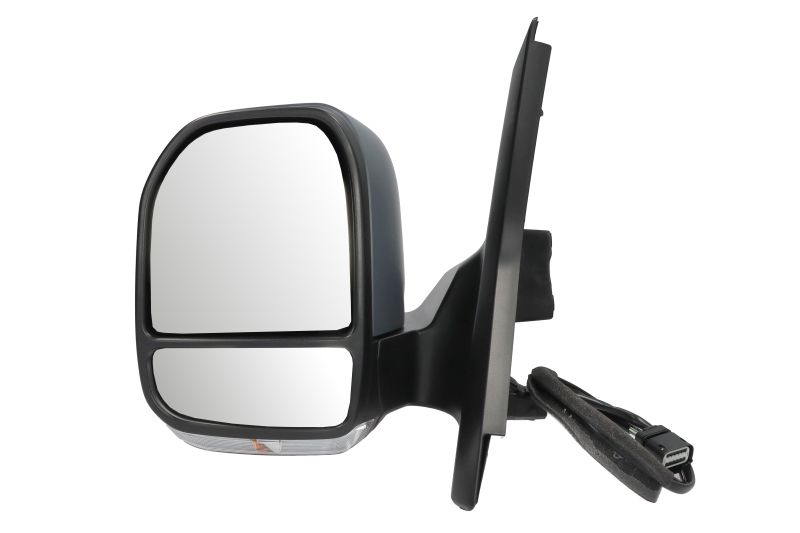 Oglinda laterala Stanga (electric, convexa, cu incalzire, captuseala, pliabil electric, cu indicator, antena) potrivit FORD TRANSIT TOURNEO CUSTOM;