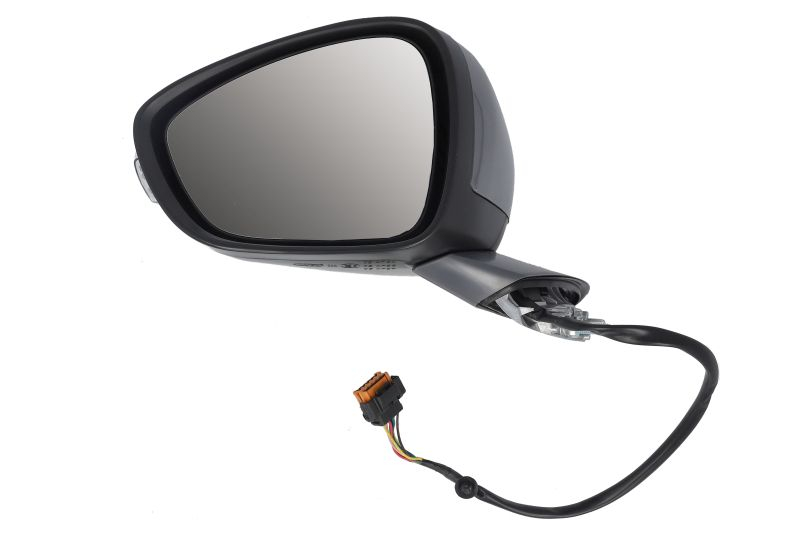 Oglinda laterala Stanga (electric, convexa, cu incalzire, captuseala, pliabil electric, cu indicator) potrivit PEUGEOT 508 I 2014-2018