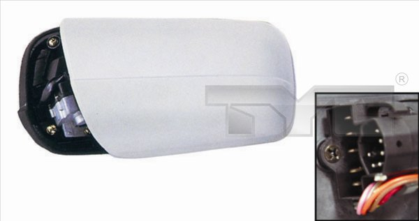 Oglinda laterala Stanga electric Da, asferice, cu incalzire, albastru, captuseala, pliabil electric potrivit MERCEDES C W202, C T-MODEL S202, E W210,