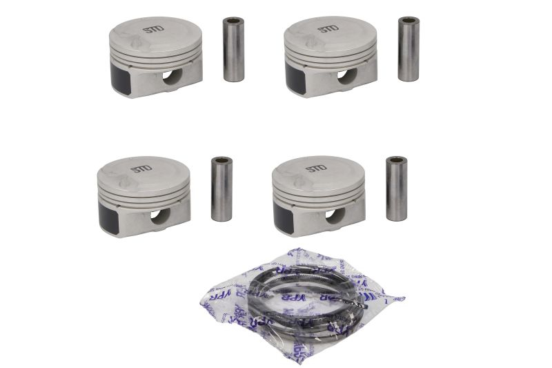 Piston 76,97 (STD, cu inele, 4 buc) potrivit Hyundai Accent IV, I20 I, I30, IX20; Kia Cee d, Pro Cee d, Rio III, Venga dupa 2006 - 1.4 1.4 GPL,