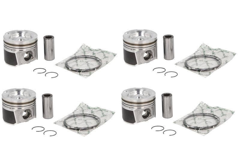 Piston 77,5 (+0,50, cu inele, 4 buc) potrivit Hyundai I30, I40 I, I40 I CW, Kona, Tucson; Kia Ceed, Cerato IV, Optima, Proceed, Sportage IV, Sportage