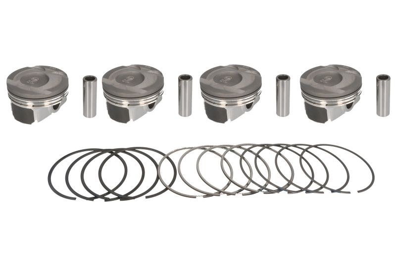 Piston 77 (STD, cu inele, 4 buc) potrivit Hyundai I30, I40 I, I40 I CW, IX35, Kona, Tucson, Veloster; Kia Carens IV, Cee d, Pro Cee d, Soul I, Soul