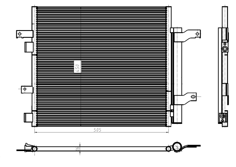 Radiator AC condensator cu uscator potrivit JAGUAR F-TYPE, XF I, XF SPORTBRAKE, XJ, XK II 2.0-5.0 dupa 2006