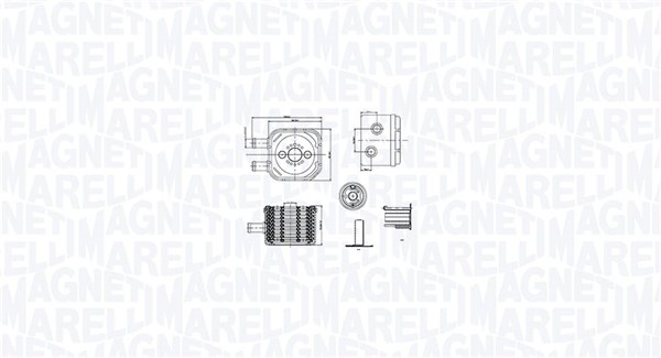 Radiator ulei potrivit AUDI A3, A4 B5, A4 B6, A4 B7, A6 C5, A6 C6, A8 D2, A8 D3, ALLROAD C5, TT; FORD GALAXY I, GALAXY MK I; SEAT ALHAMBRA, CORDOBA,