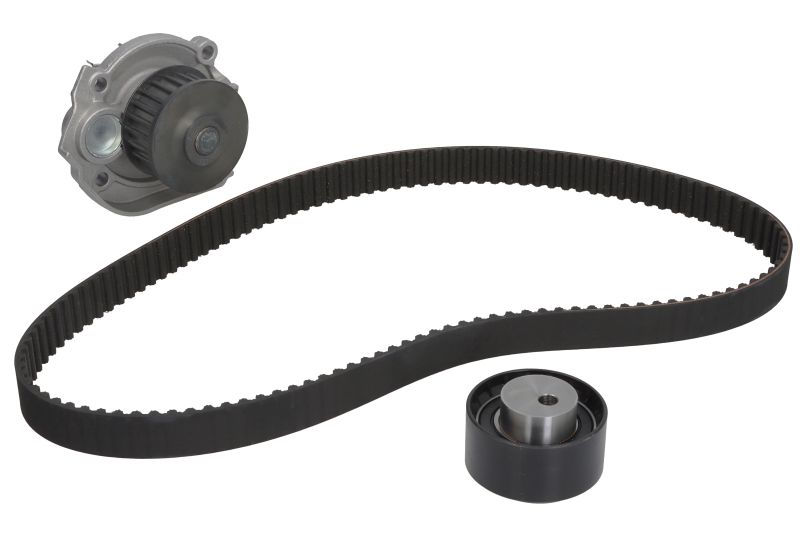 Set distributie potrivit AUDI A6 C7; FIAT 500L, BRAVA, BRAVO I, MAREA, PUNTO, TIPO; JEEP RENEGADE; LANCIA Y 1.2-3.0D dupa 1997 (curea + intinzator +