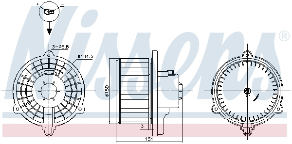Ventilator habitaclu potrivit HYUNDAI TUCSON; KIA SPORTAGE II 2.0 2.0D 2.7 dupa 2004
