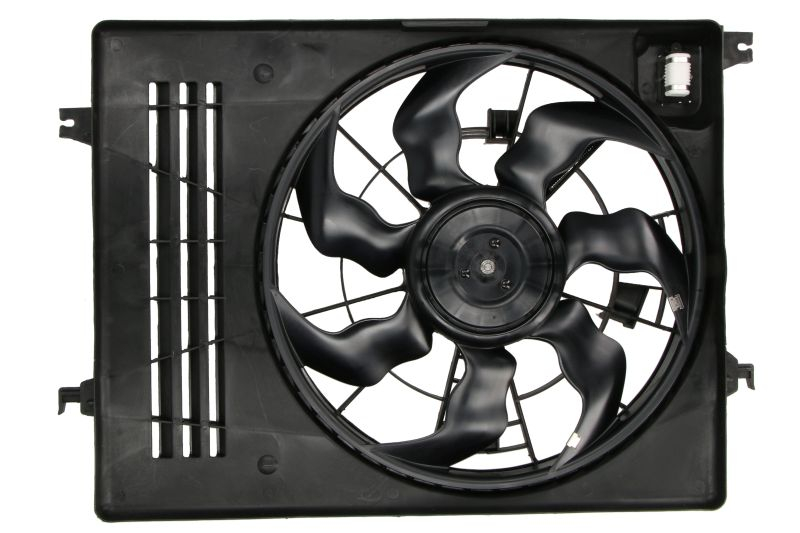 Ventilator radiator potrivit HYUNDAI IX35; KIA SPORTAGE III 1.6 2.0 2010-2015 (cu carcasa)
