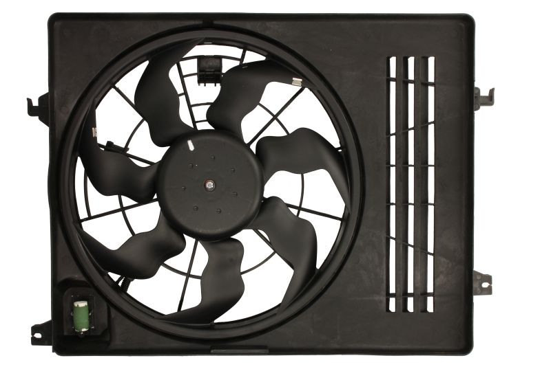 Ventilator radiator potrivit HYUNDAI IX35; KIA SPORTAGE III 1.6 2.0 2009-2015 (cu carcasa)