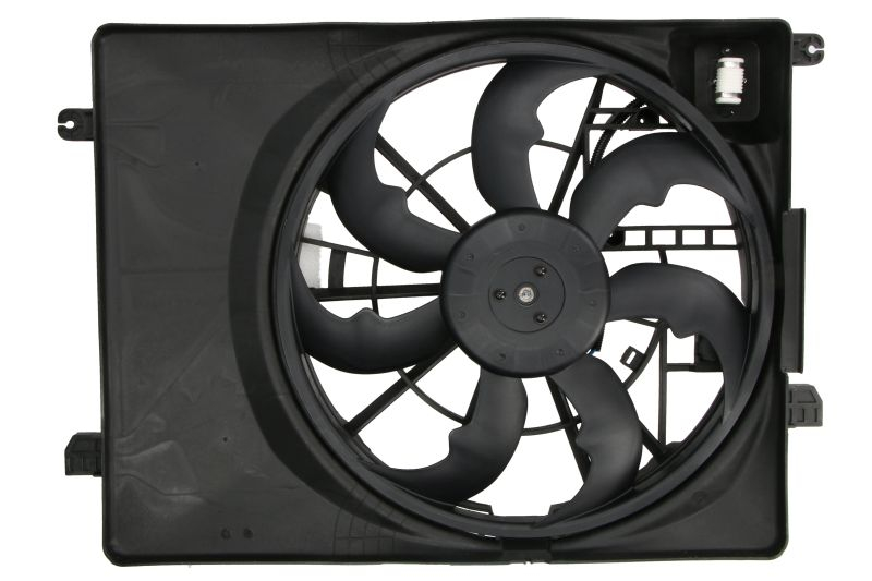 Ventilator radiator potrivit HYUNDAI IX35, TUCSON; KIA SPORTAGE IV 2.0 2.0D 2.4 2013-2022 (cu carcasa)