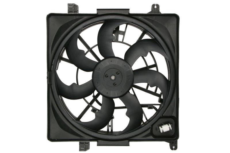 Ventilator radiator potrivit HYUNDAI TUCSON; KIA SPORTAGE IV 1.6 2.0D 2015-2023 (cu carcasa)