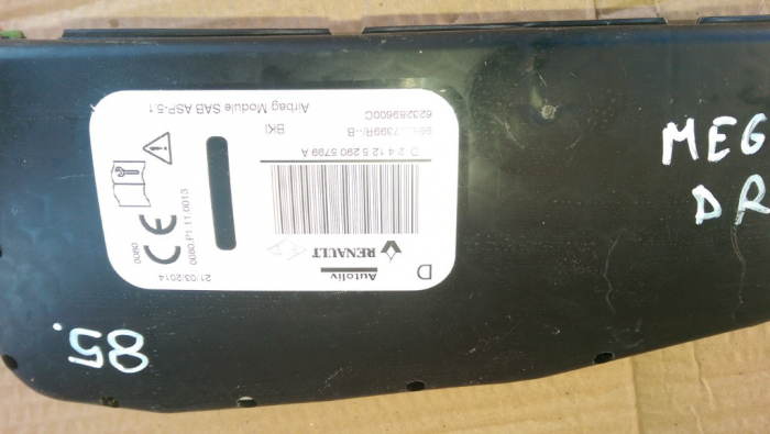 Airbag scaun fata dreapta pentru Renault Megane 3, cod 623289600C [3]