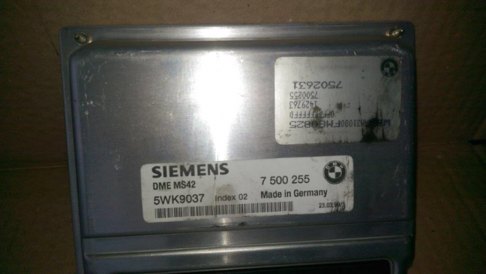 Calculator motor pentru BMW Seria 3 E46, cod 7500255   ,   5WK9037 [2]