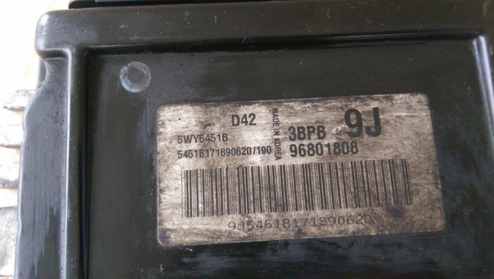 Calculator motor pentru Chevrolet Matiz , cod 96801808   ,   5WY6451B , an 2005-2010 [3]