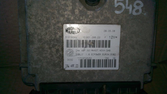 Calculator motor pentru Fiat Doblo 1, motorizare 1.6 benzina, cod 51819344 [2]