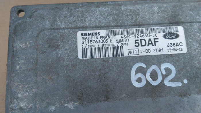 Calculator motor pentru Ford Fiesta 5, motorizare 1.3 benzina, cod 4S61-12A650-JC   ,   S118763005D [2]