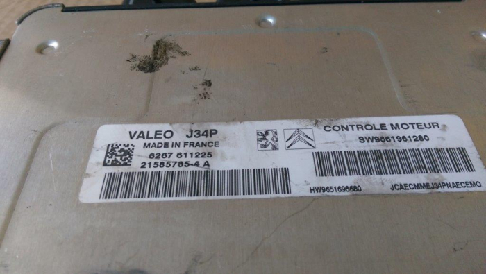 Calculator motor pentru Peugeot 206 , motorizare 1.4 benzina, cod 215857854-A   ,   SW9661961280 [3]