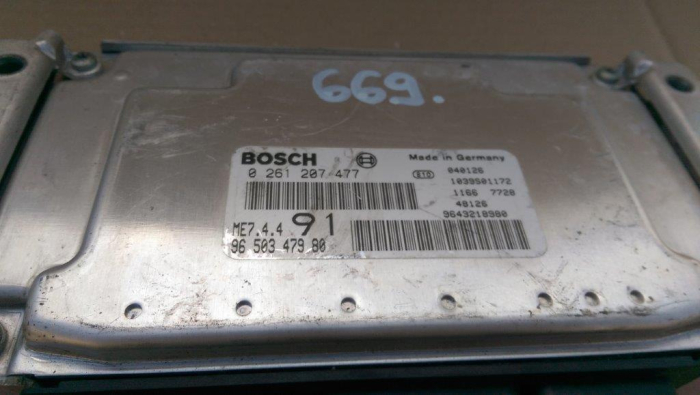 Calculator motor pentru Peugeot 206 , motorizare 1.4 benzina, cod 9650347980   ,   0261207477 [2]