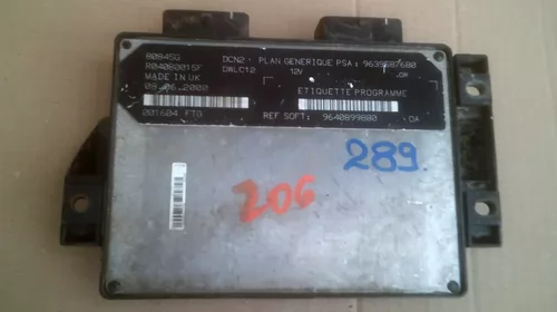 Calculator motor pentru Peugeot 206 , motorizare 1.9 diesel, cod 9640899880 , 9639587680 [2]