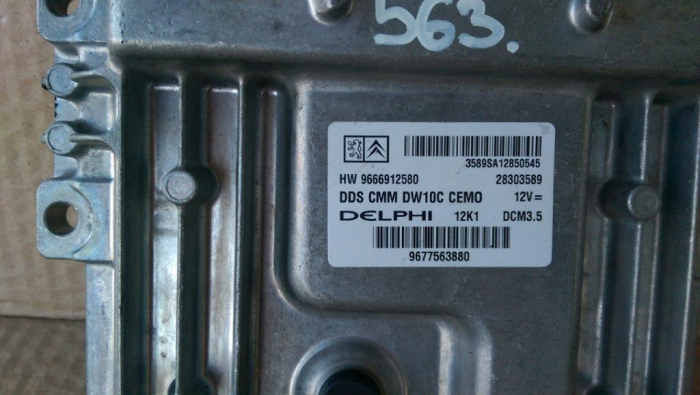 Calculator motor pentru Peugeot 508 I, cod 9666912580   ,   9677563880 [2]