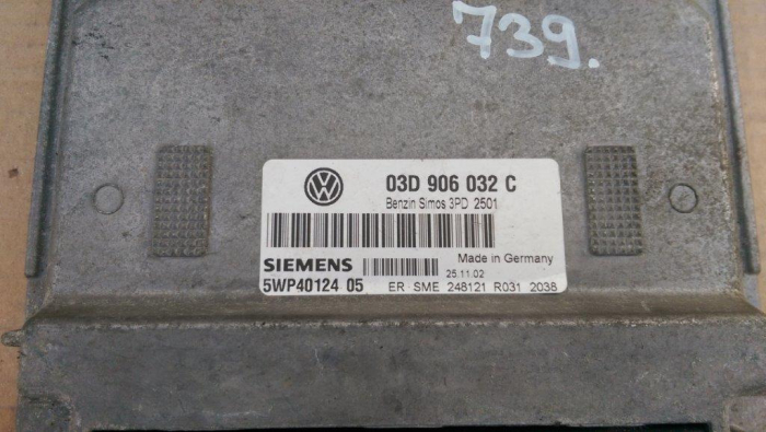 Calculator motor pentru Volkswagen Polo 9N, motorizare 1.2 benzina, cod 03D906032C   ,   5WP40124 [3]