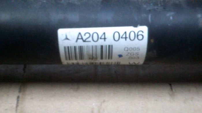 Cardan  pentru Mercedes c-class W204, motorizare 2.2 DIESEL, cod A2040406 [2]