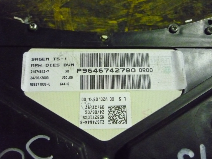 Ceasuri de bord pentru Peugeot 307 , cod 9646742780 , 216518703 [2]