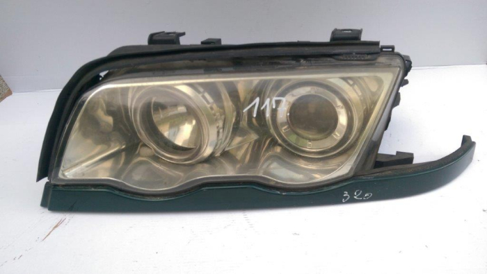 Far stanga cu lupa BMW Seria 3 E46, nonfacelift, cu ornament, an 1998-2001 [2]