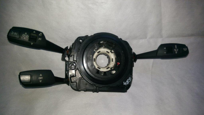 Ansamblu manete cu spira airbag volan BMW Seria 3 E90 E91, 9123043-03, 6989557-02, an 2004-2011 [2]