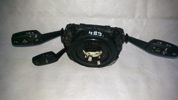 Ansamblu manete cu spira airbag volan BMW Seria 3 E90 E91, 9123043-03, 6989557-02, an 2004-2011 [3]