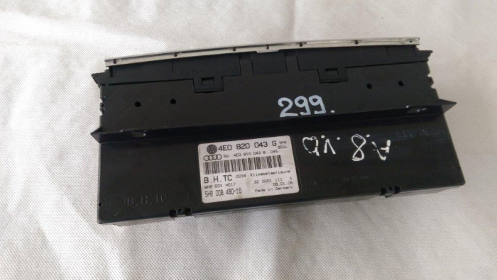 Panou comanda AC, Climatronic Audi A8 D3, 4E0820043G, 5HB008480-16, 4E0910043B, an 2002-2010 [2]