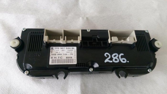 Panou comanda AC, Climatronic Skoda Superb 2, cod 3T0907044BL, 5HB009749-75, an 2008-2015 [2]