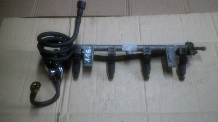 Rampa injectoare cu 4 injectoare Ford Focus 1, 1.8 benzina, 9H4-87, 0280155819, 98BF-9H487-GA, an 1998-2004 [2]