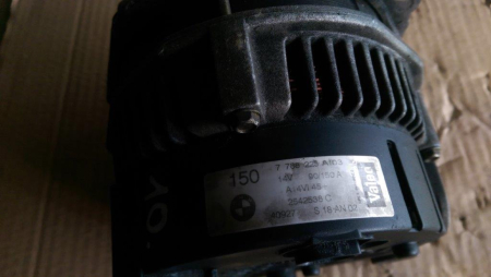 Alternator pentru BMW Seria 3 E46, motorizare 2.0 diesel, cod 7788223   ,   2542538C [3]