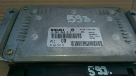 Calculator motor pentru Peugeot 206 , motorizare 1.6 benzina, cod 9632694280   ,   0261206217 [1]