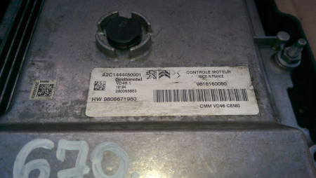 Calculator motor pentru Peugeot 308 I, cod 9818160080   ,   9806671980 [1]