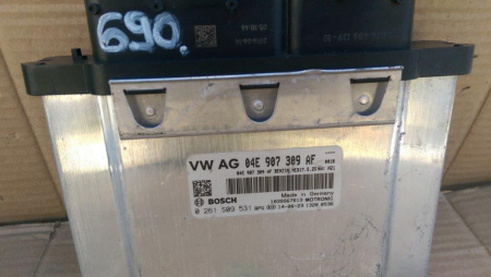 Calculator motor Skoda Fabia 3, 1.2 TSI, 04E907309AF, 0261S09531, an 2012-2020 [2]