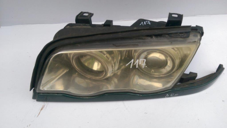 Faruri - Far stanga cu lupa BMW Seria 3 E46, nonfacelift, cu ornament, an 1998-2001