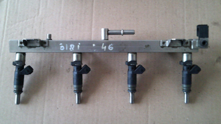 Rampa injectoare cu 4 injectoare BMW E46, an 2001 - 2004 , 1.8i, 7506159, 7506158, 1252-7506708-01 [1]