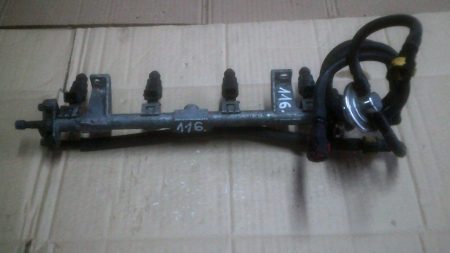 Injectie - Rampa injectoare cu 4 injectoare Ford Focus 1, 1.8 benzina, 9H4-87, 0280155819, 98BF-9H487-GA, an 1998-2004