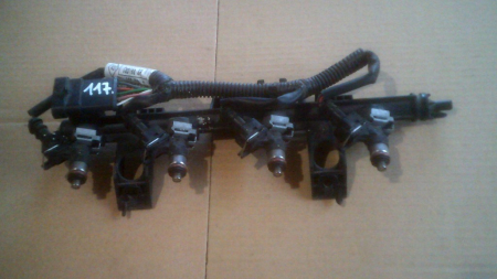 Rampa injectoare cu 4 injectoare Renault Clio 3, 1.2 benzina, 8200286064, 8200292590, 0280158046, an 2005-2012 [1]