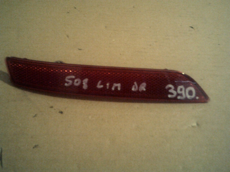 Stop reflectorizant bara spate dreapta, catadioptru Peugeot 508, limuzina, 9687551680, an 2010-2018 [1]