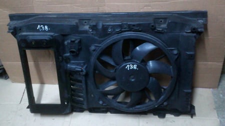 Alte piese de climatizare - TRAGER + Electroventilator cu carcasa pentru Peugeot 308 I, motorizare 1.6 DIESEL, cod 9650316080