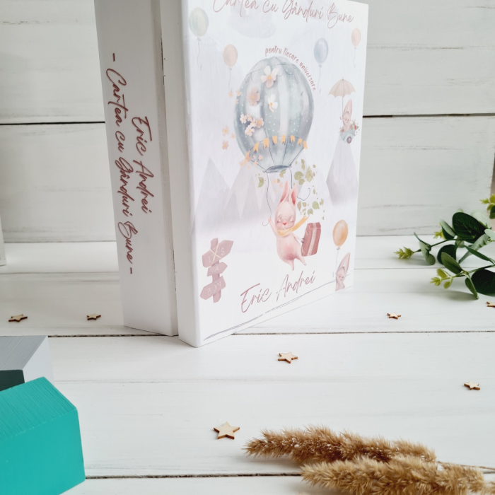 Adventure Awaits - Cutie de lemn personalizata (Cartea cu ganduri bune sau Prima mea cutie cu amintiri) [2]